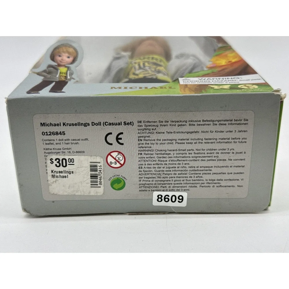 Käthe Kruse Michael Doll Multicolor Inch Plastic Poseable Unisex Children NRFB